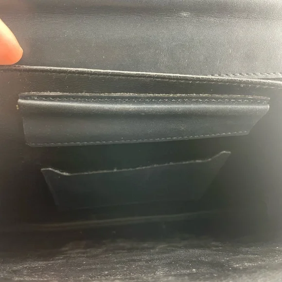 Salvatore Ferragamo Black Leather Wristlet - Picture 11 of 13